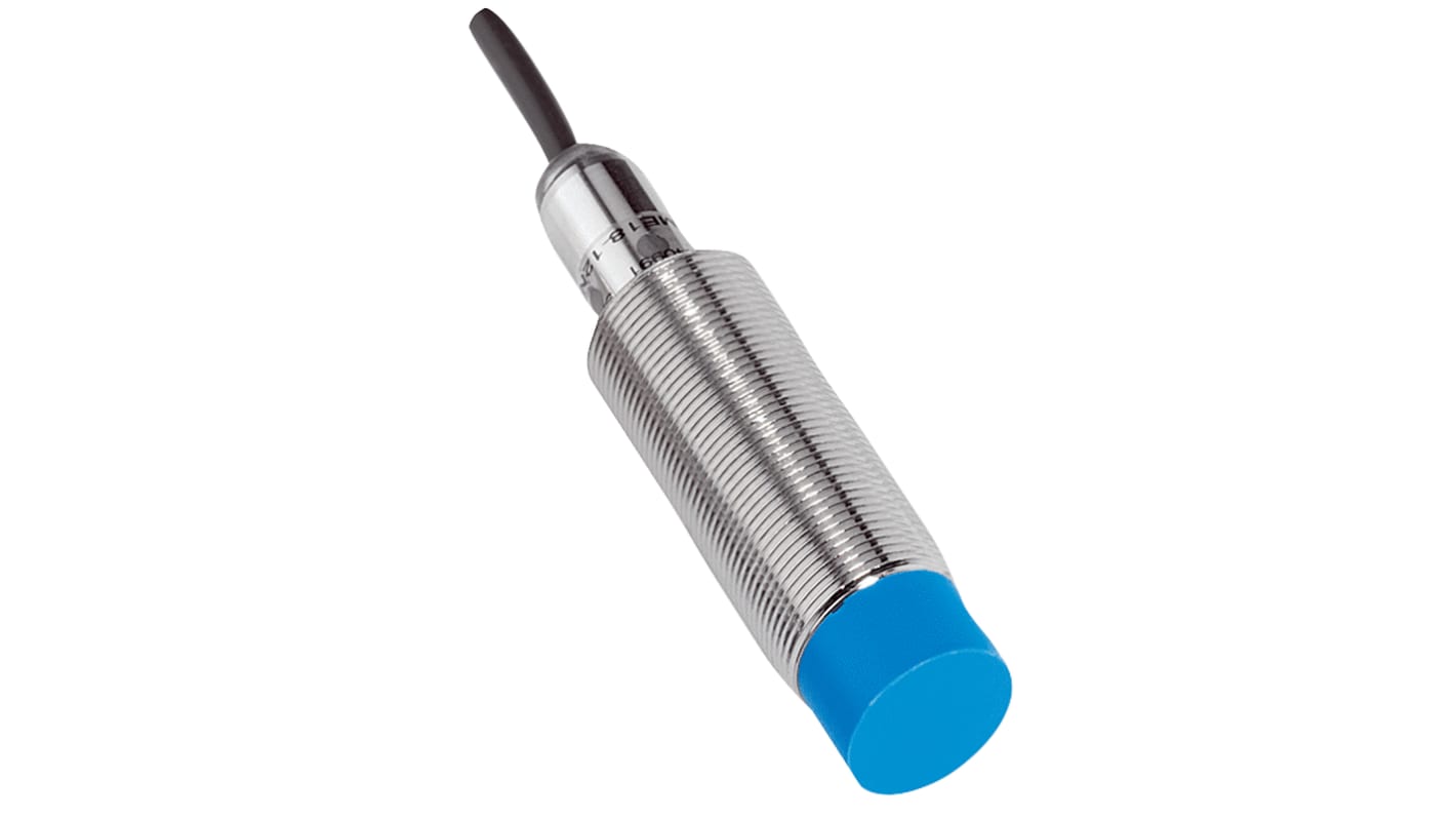 Sick Inductive Barrel-Style Proximity Sensor, M18 x 1, 20 mm Detection, PNP Output, 10 → 30 V dc, IP67
