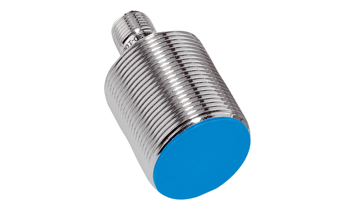 Sick Inductive Barrel-Style Proximity Sensor, M30 x 1.5, 20 mm Detection, PNP Output, 10 → 30 V dc, IP67