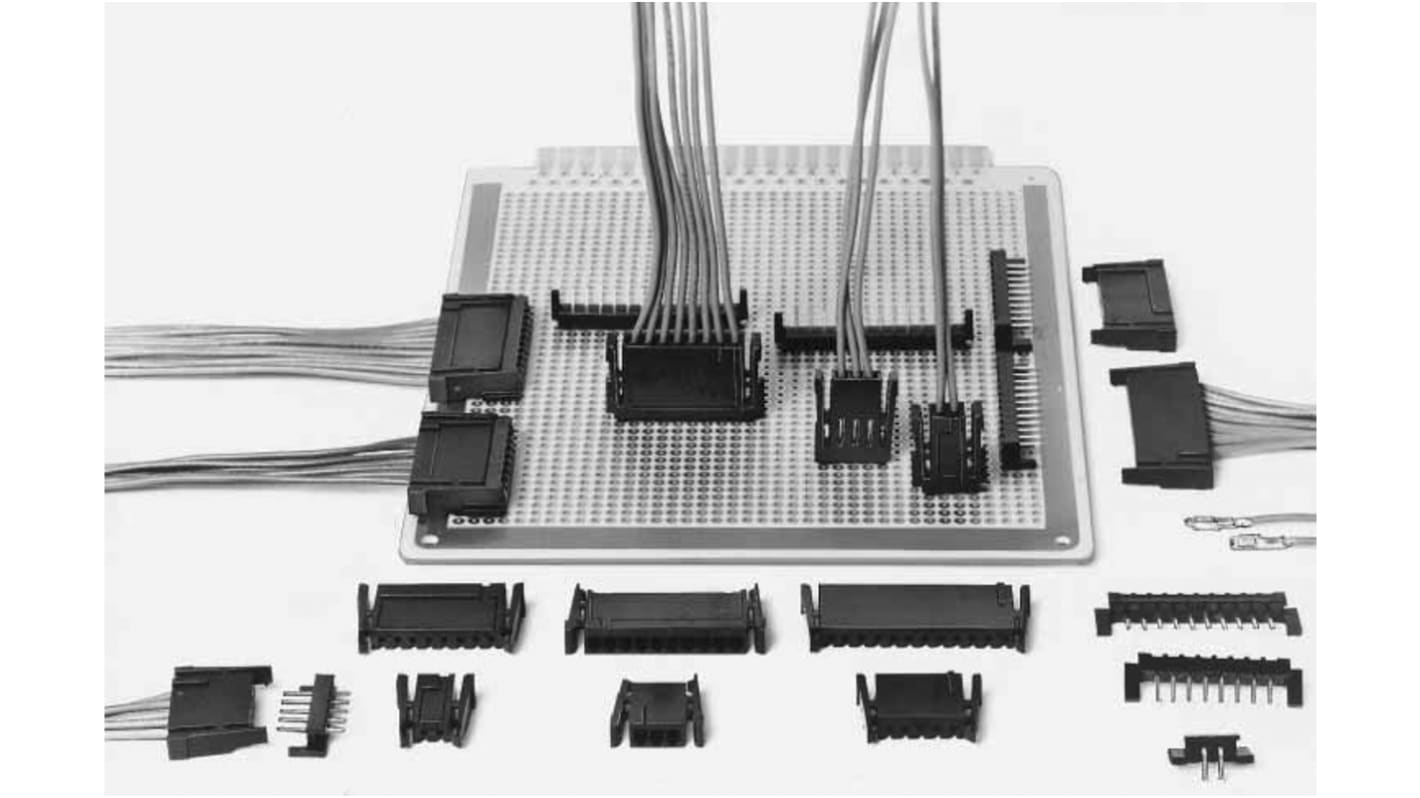 Hirose HNC Series Straight Through Hole PCB Header, 2 Contact(s), 2.5mm Pitch, 1 Row(s), Shrouded