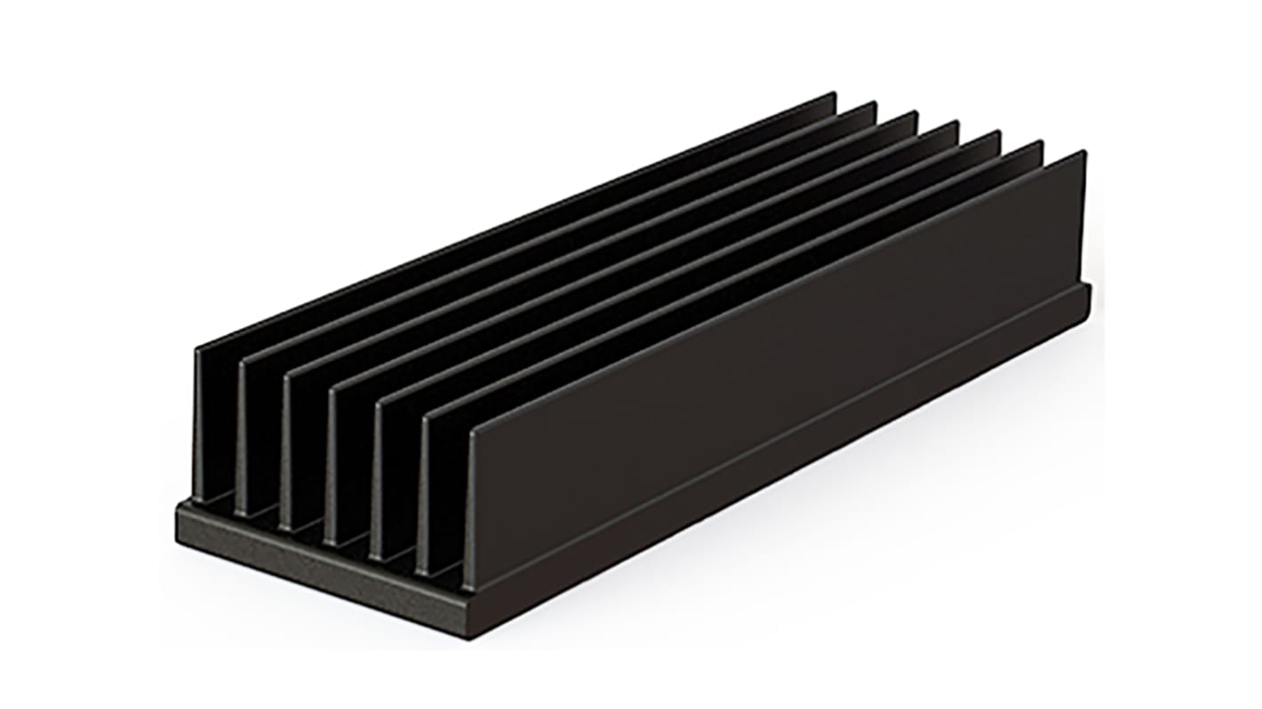 Heatsink, Universal Rectangular Plastic, 65 x 25 x 15mm