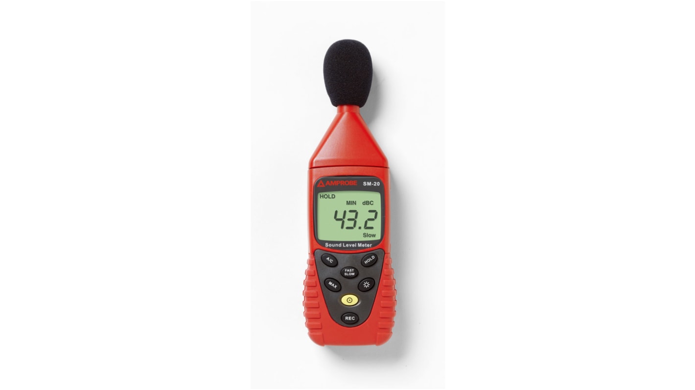 SM-20-A Beha-Amprobe Zajszintmérő 0,1 dB, LCD kijelző, USB