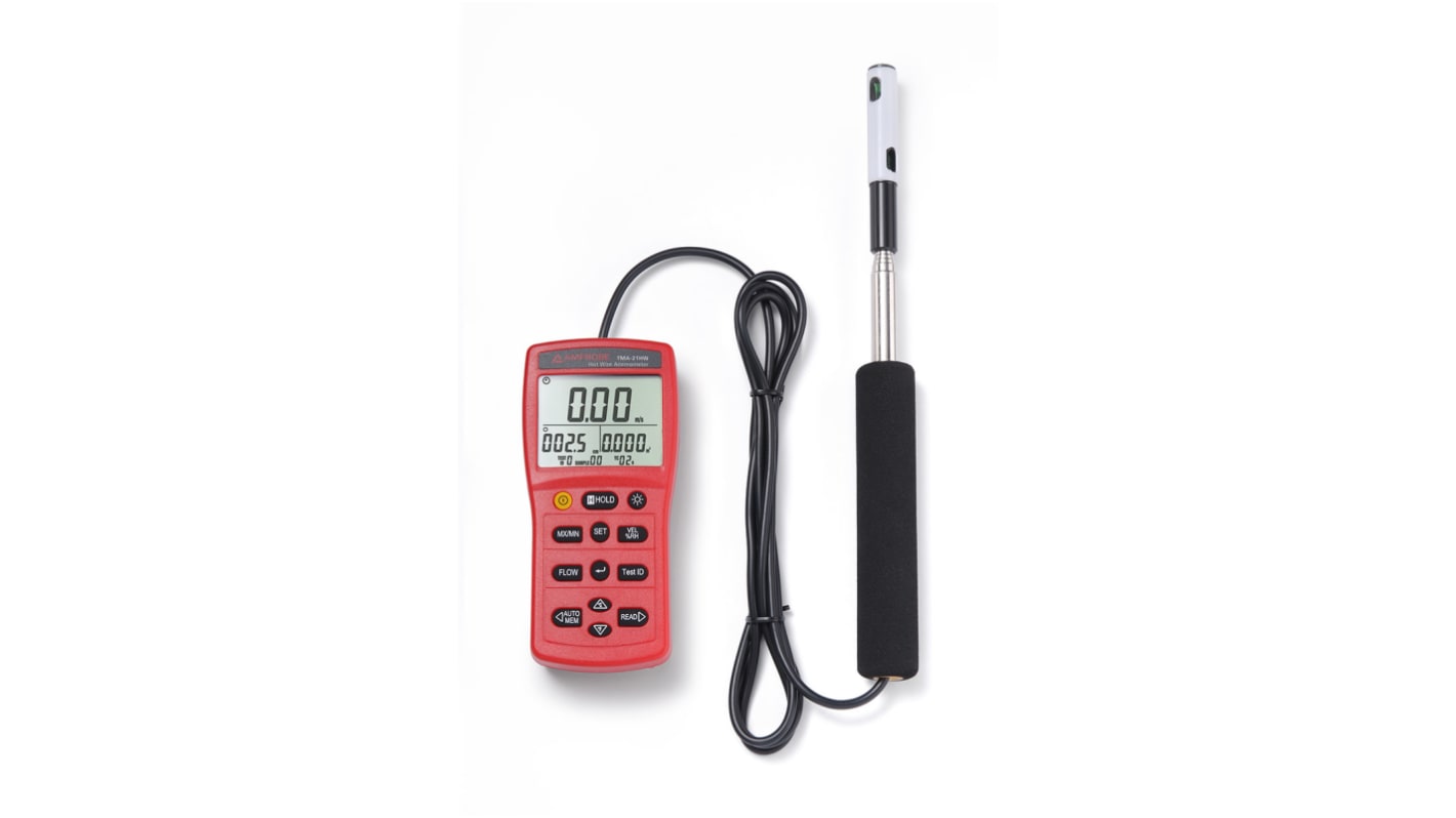 Beha-Amprobe TMA-21HW Anemometer, bis 30m/s  60°C max.Temp., Luftdurchfluss, Luftgeschwindigkeit, Luftfeuchtigkeit,