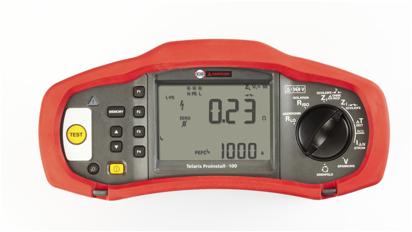 Beha-Amprobe Proinstall-100-D Installationstester autom.RCD Test Ohne Auslösung 1000V dc 500V ac max.