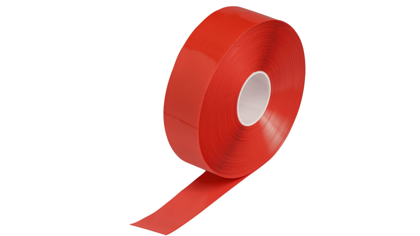 Brady Vinyl Markierungsband Rot Typ Bodenmarkierungsband, Stärke 1.27mm, 76.2mm x 30.48m