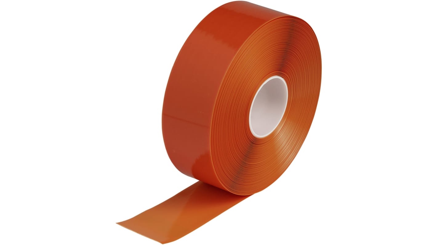 Brady Orange Vinyl 30.48m Lane Marking Tape, 1.27mm Thickness