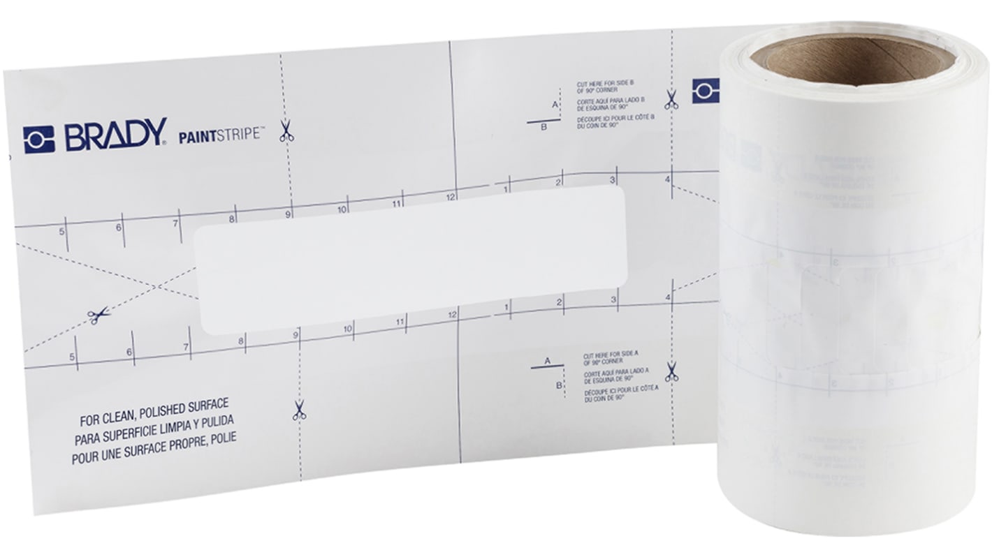 Brady Polypropylen Schablone Typ Bodenmarkierungsband, Stärke 0.173mm, 50.8mm x 30.5m