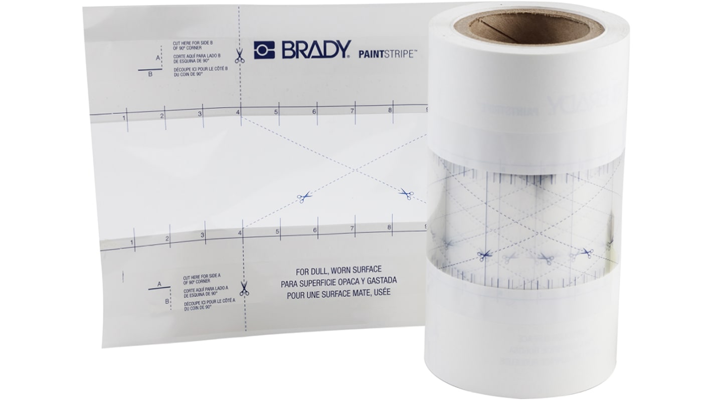Brady Stencil Akril Poliészter, 76.2mm x 30.5m