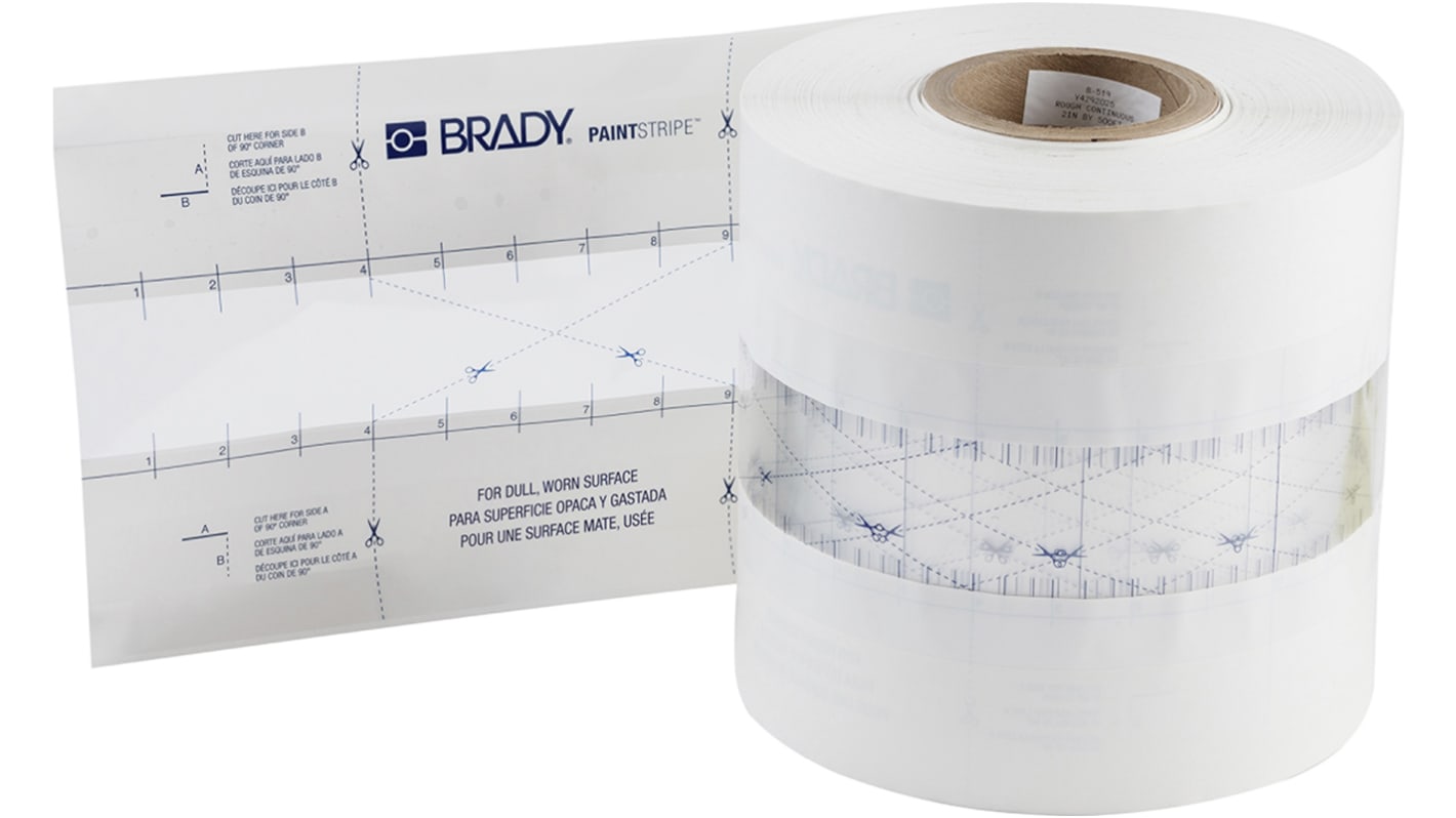 Brady PE Schablone Typ Bodenmarkierungsband, Stärke 0.185mm, 50.8mm x 152.4m