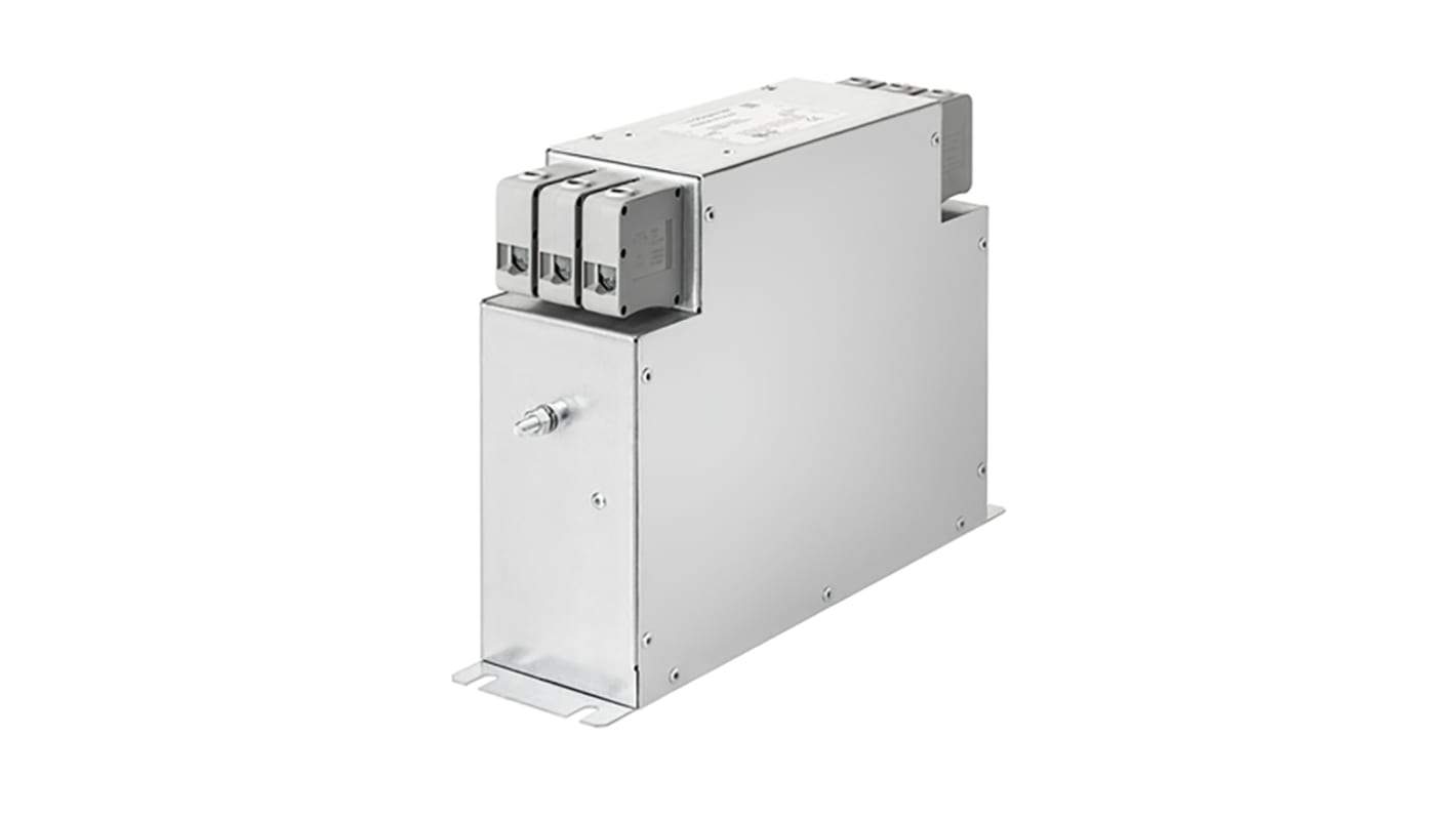 Schaffner FN3287 EMV-Filter, 530/305 V ac, 40A, Gehäusemontage 22W, Anschlussblock, 3-phasig 4,9 mA / 60Hz