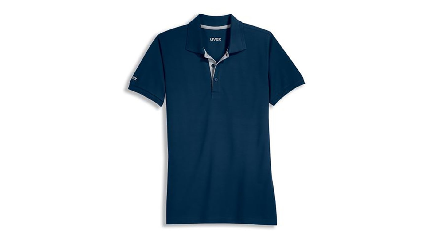 Polo Uvex 8916 de Poliéster, Tencel de color Azul marino, talla XXL