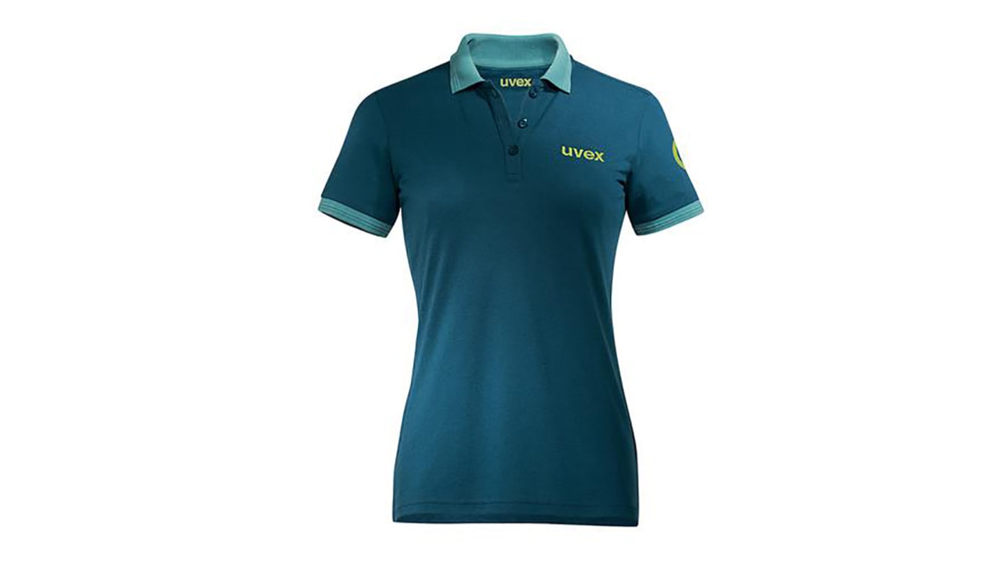 Uvex Collection 26 Petrol blue Polyester, Tencel Polo Shirt, UK- XXL, EUR- XXL