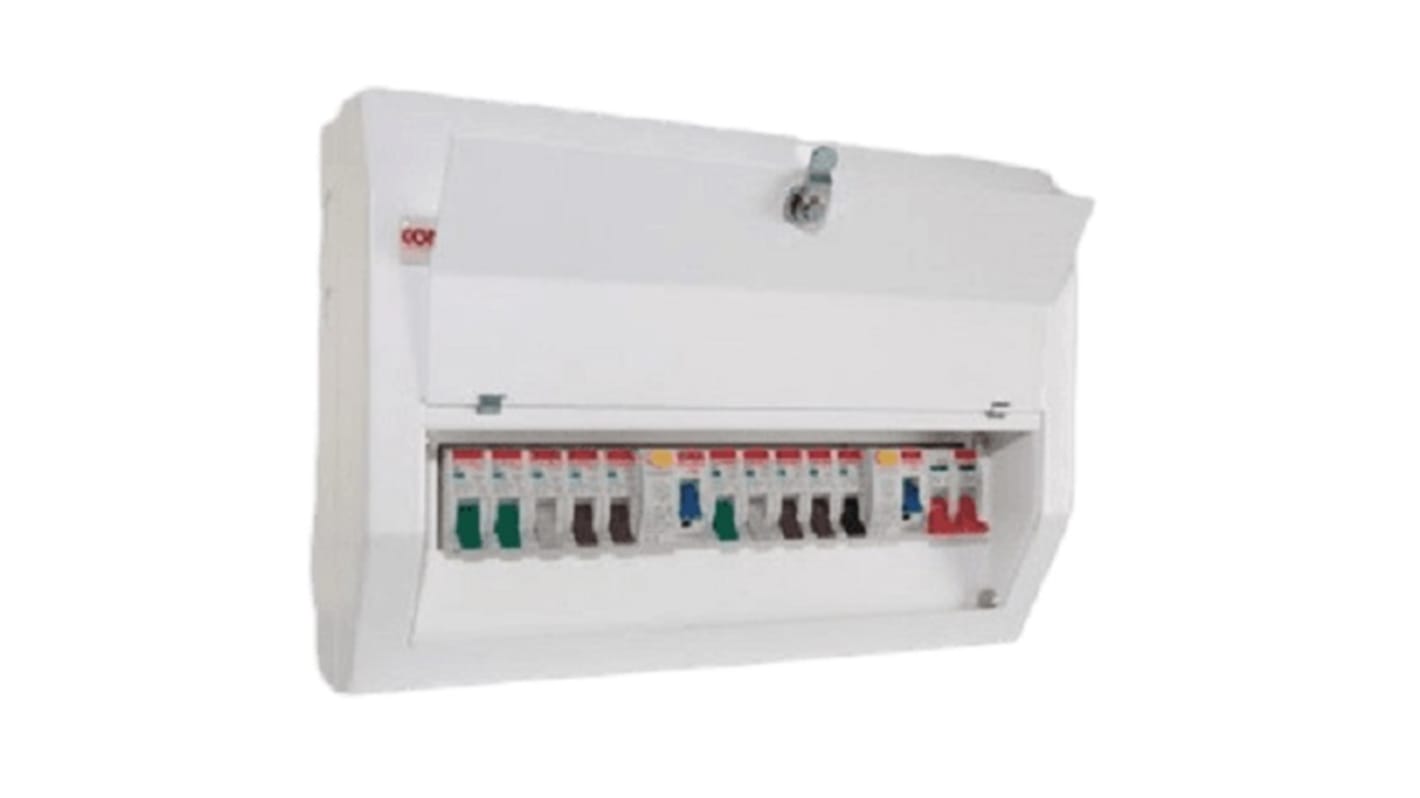 Contactum 10 Way Steel Consumer Unit, 100A Defender