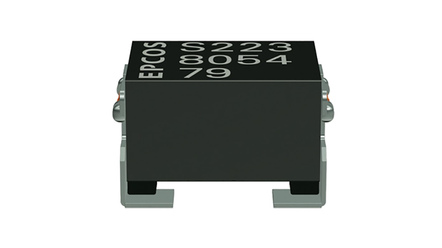 AEC-Q200 Inductores de modo común EPCOS, 1.5Ω, 5.2 x 3.2 x 3mm, 6,2 kΩ, 150 mA Montaje en Superficie, -55 °C →
