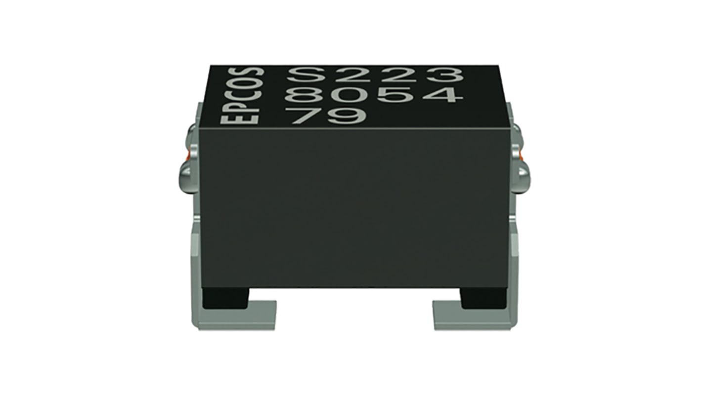 AEC-Q200 Inductores de modo común EPCOS, 550mΩ, 5.2 x 3.2 x 3mm, 2,8 kΩ, 250 mA Montaje en Superficie, -55 °C →