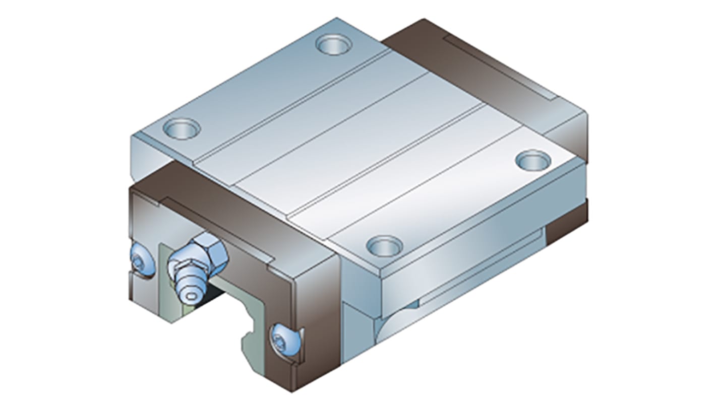 Ewellix Makers in Motion LLTHZ Linearführung Schlitten für 20mm-Schienen, 43.4mm x 24.5mm