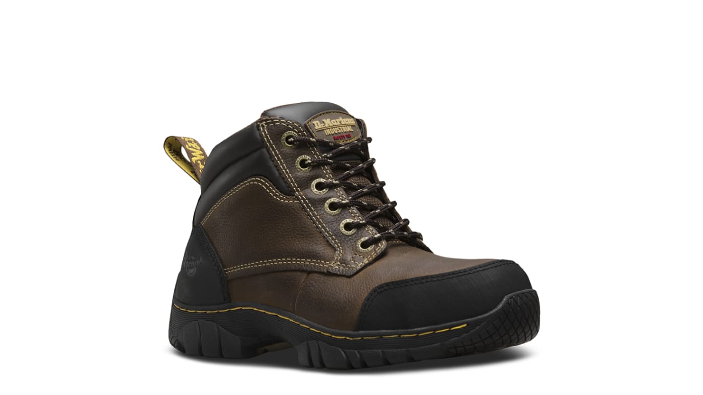 Dr Martens Riverton Brown Steel Toe Capped Men's Safety Boots, UK 6, EU 39