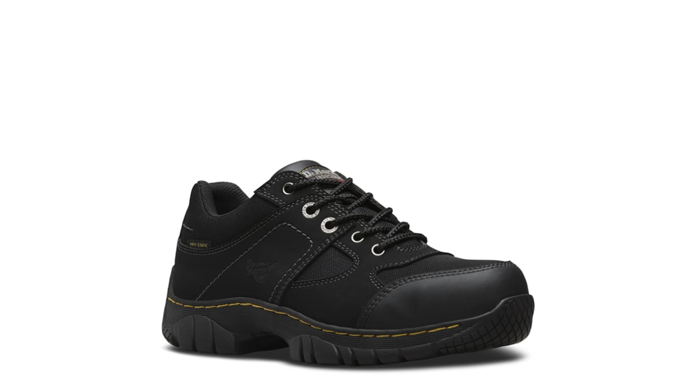 Dr Martens Gunaldo Black Steel Toe Capped Safety Shoes, UK 6, EU 39