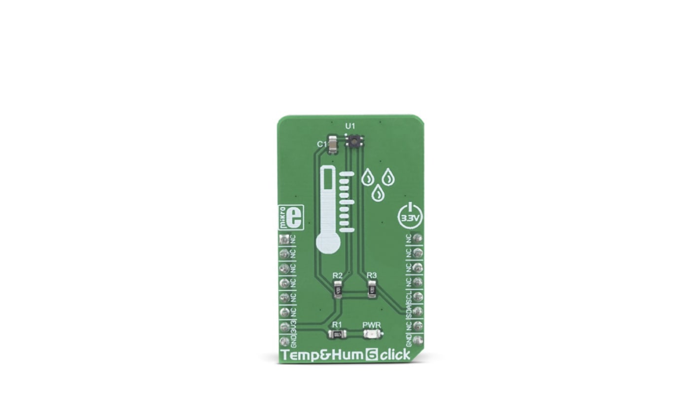 I2C, SPI MikroElektronika Temp & Hum 6 Click - MIKROE-3270