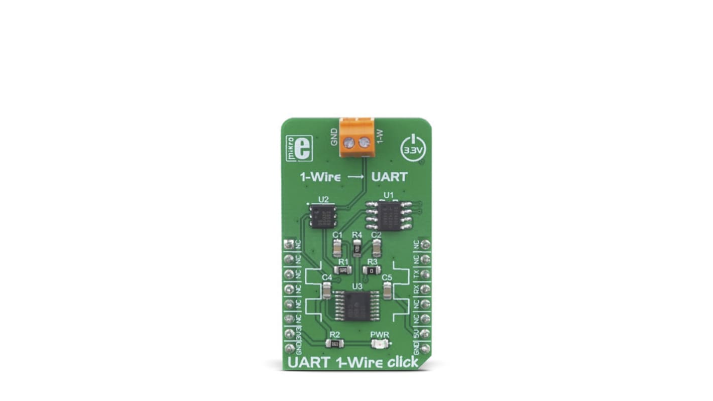 Module de développement de communication et sans fil MikroElektronika UART 1-Wire Click