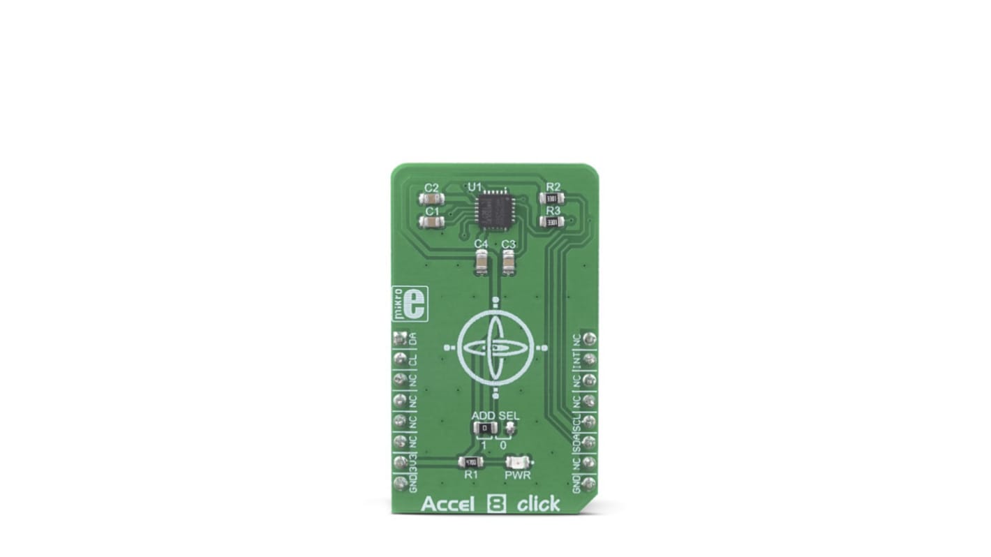 MikroElektronika Accel 8 Click Entwicklungskit, I2C, SPI