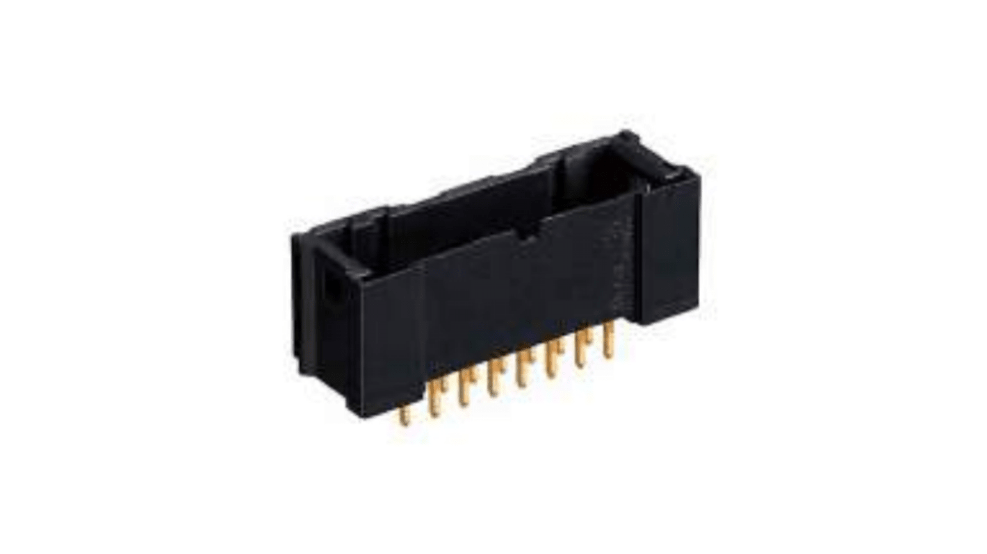 Conector macho para PCB Hirose serie DF51 de 6 vías, 2 filas, paso 2.0mm, para soldar, Montaje en orificio pasante