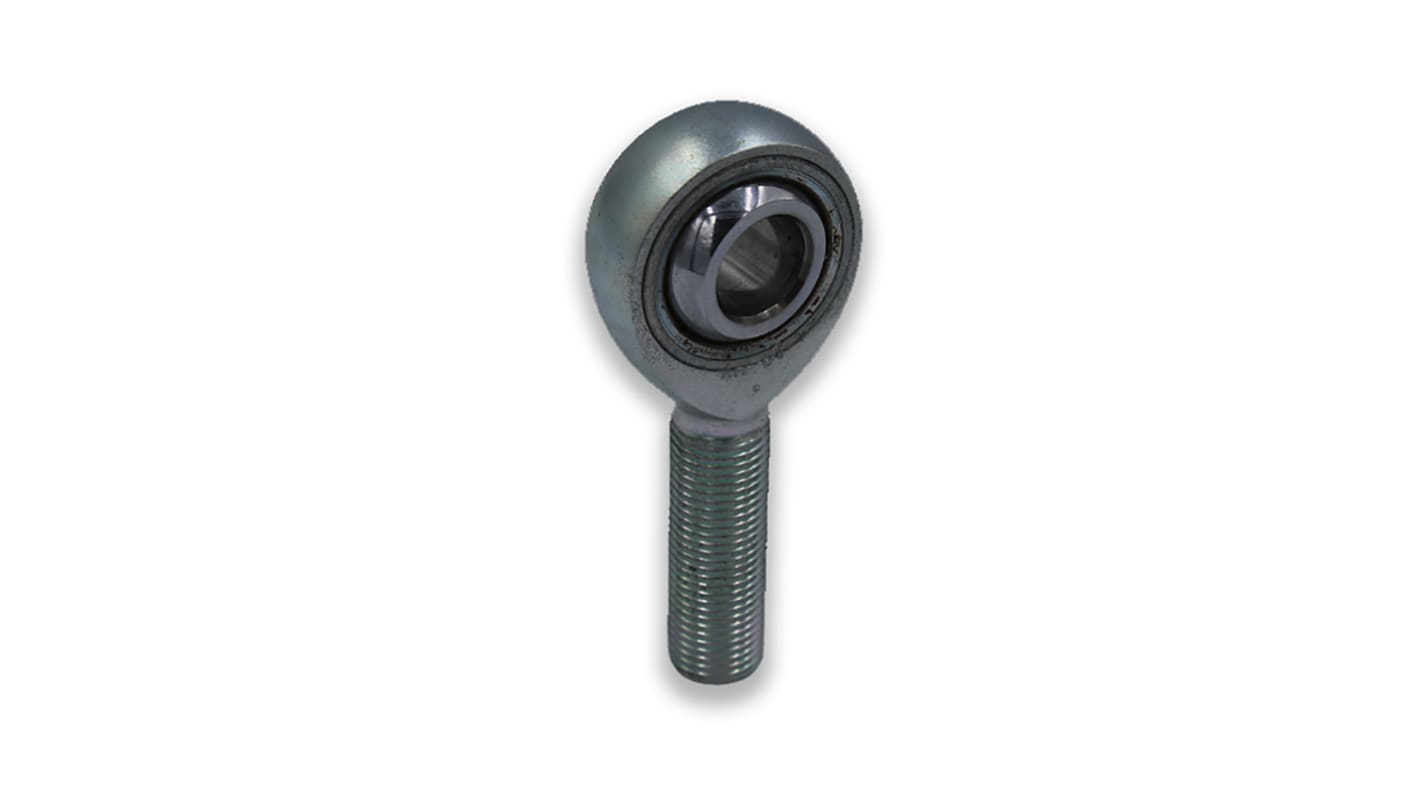 Aurora Bearing Company 10-32 Male Alloy Steel Rod End, 0.19in Bore, UNF Thread Standard, Male Connection Gender