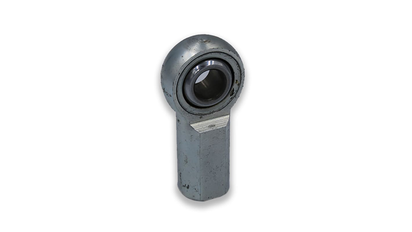 Aurora Bearing Company 1/4-28 Female Alloy Steel Rod End, 0.25in Bore, UNF Thread Standard, Female Connection Gender