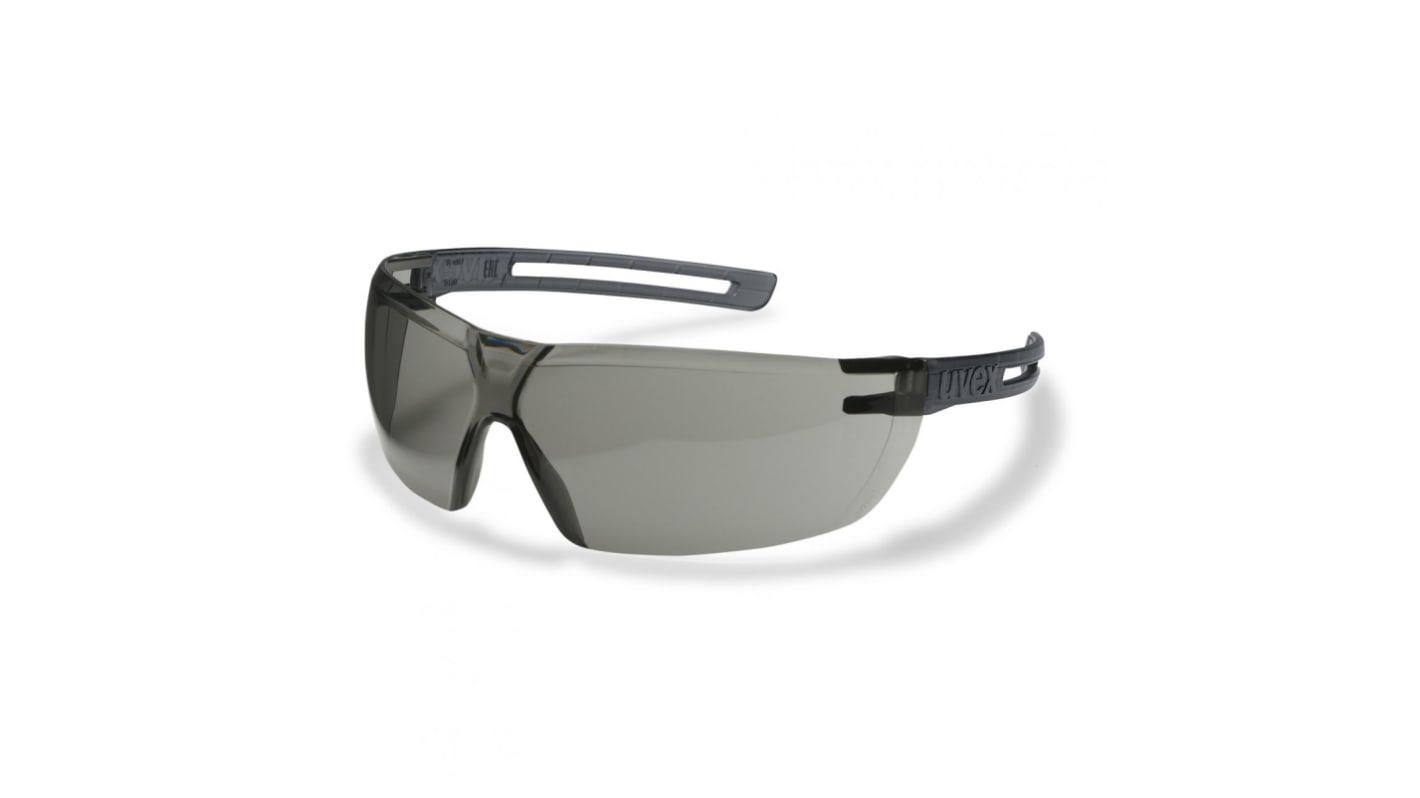 Uvex X-Fit Anti-Mist UV Safety Glasses, Grey Polycarbonate Lens