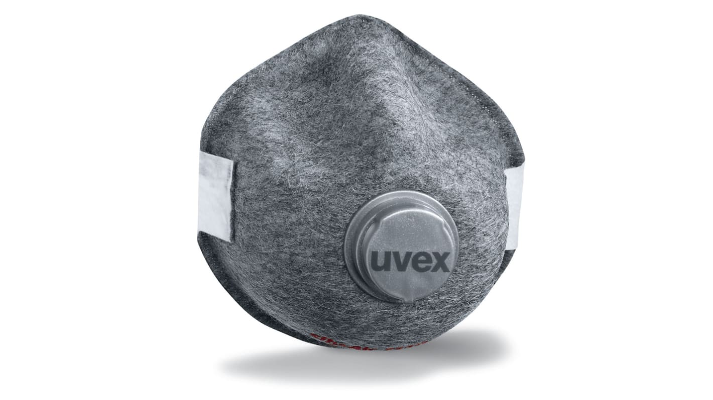 Uvex Uvex Silv-Air Series Disposable Respirator, FFP2, Valved, Moulded, 15 per Package