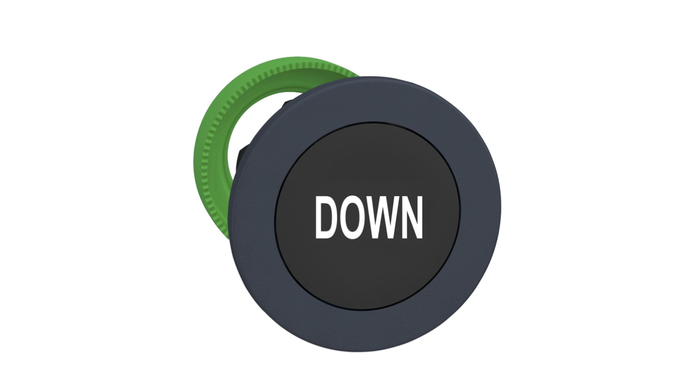 Schneider Electric ZB5 Series Black Momentary Push Button Head, 30mm Cutout, IP66, IP67, IP69K