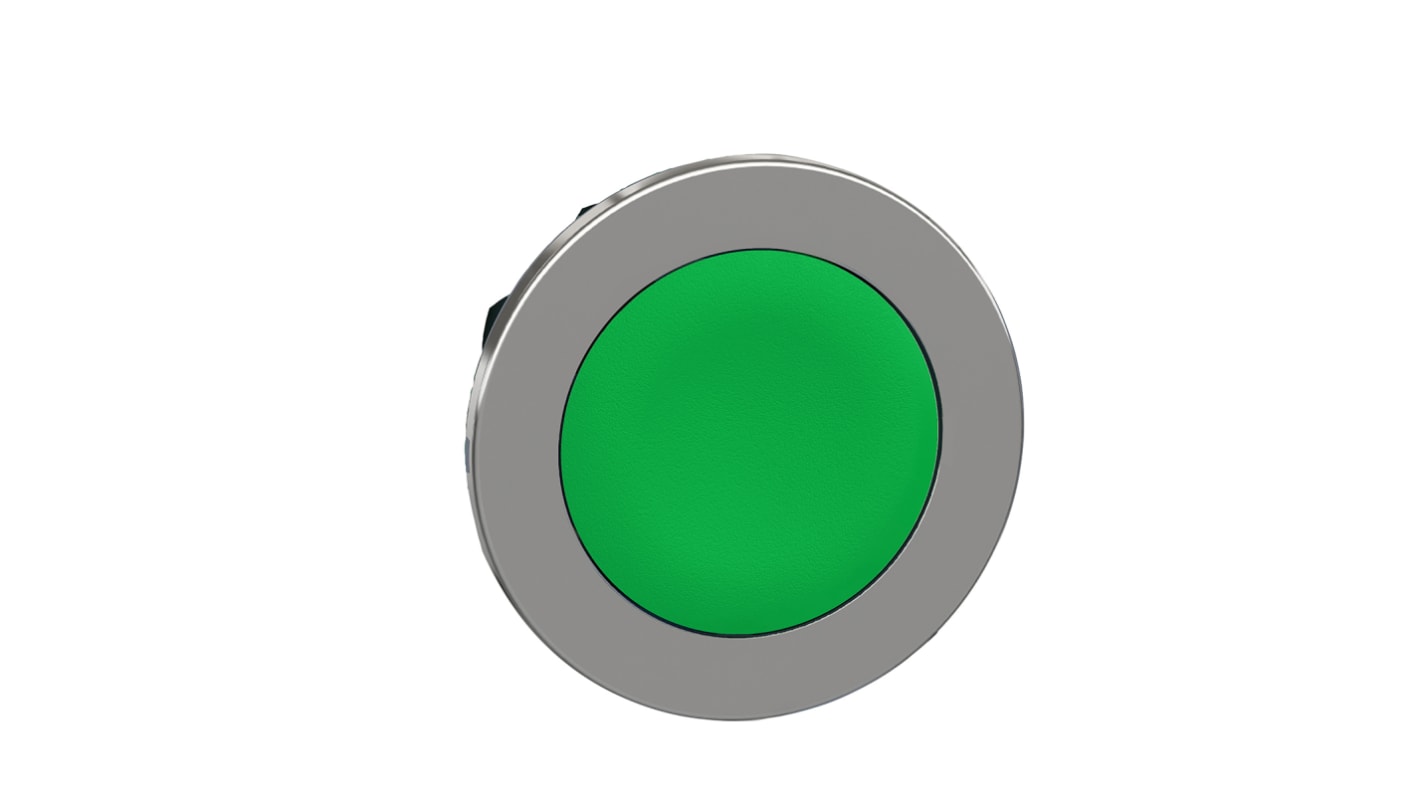 Schneider Electric ZB4 Series Green Momentary Push Button Head, 30mm Cutout, IP66, IP67, IP69K