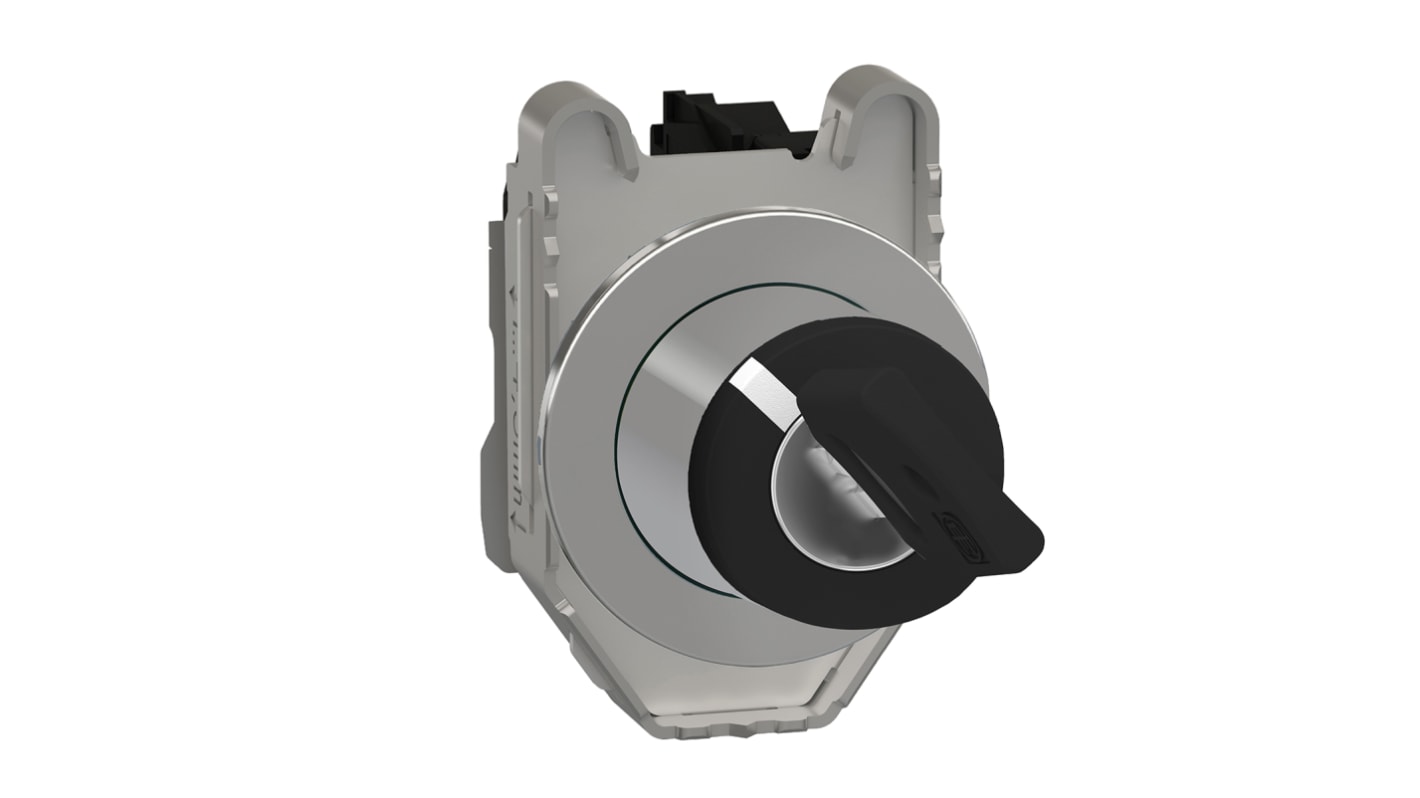 Schneider Electric Spring Return Key Switch - (SPST) 30mm Cutout Diameter 2 Positions