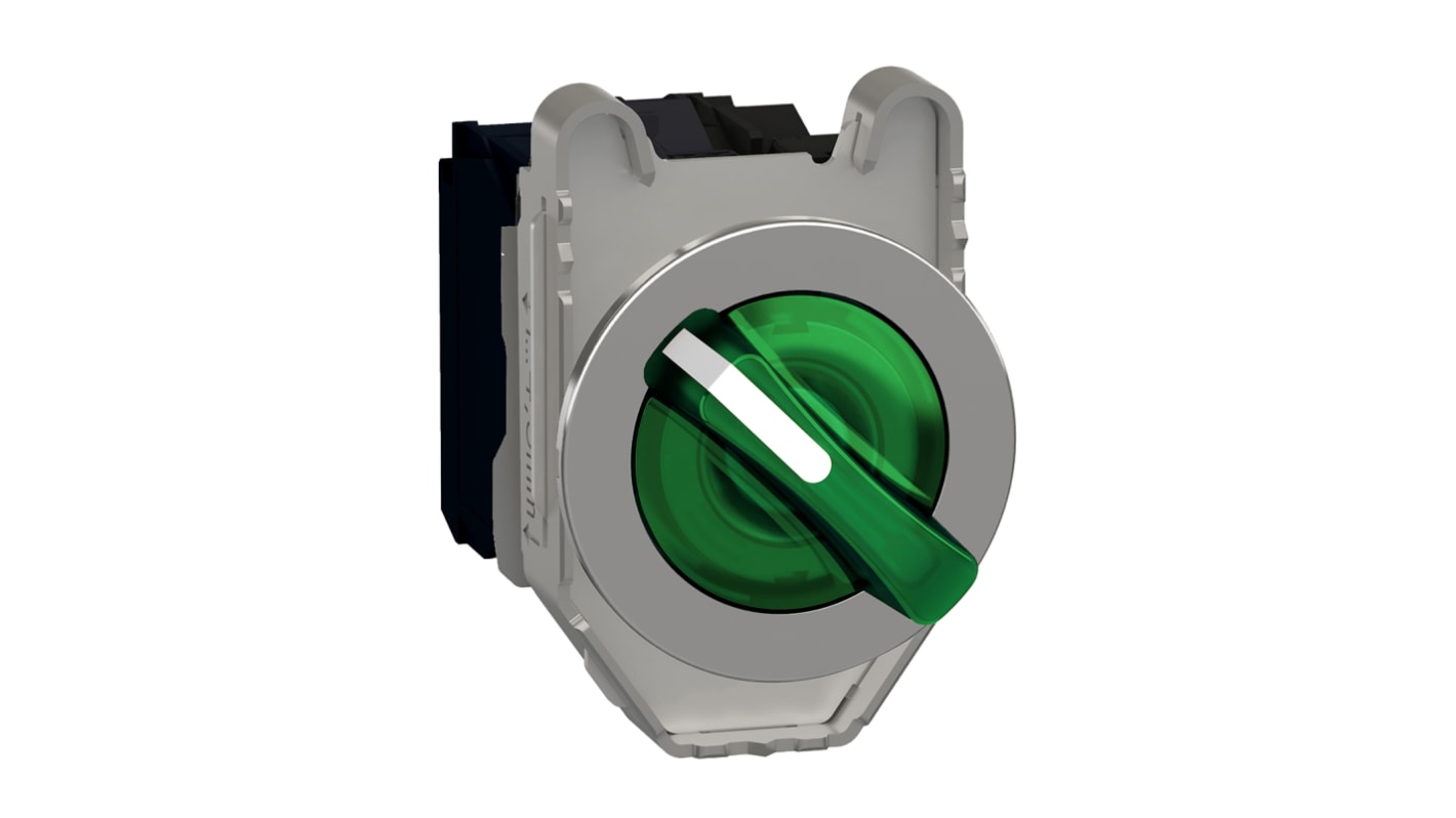 Schneider Electric Selector Switch - (SPDT) 30mm Cutout Diameter, Illuminated 3 Positions