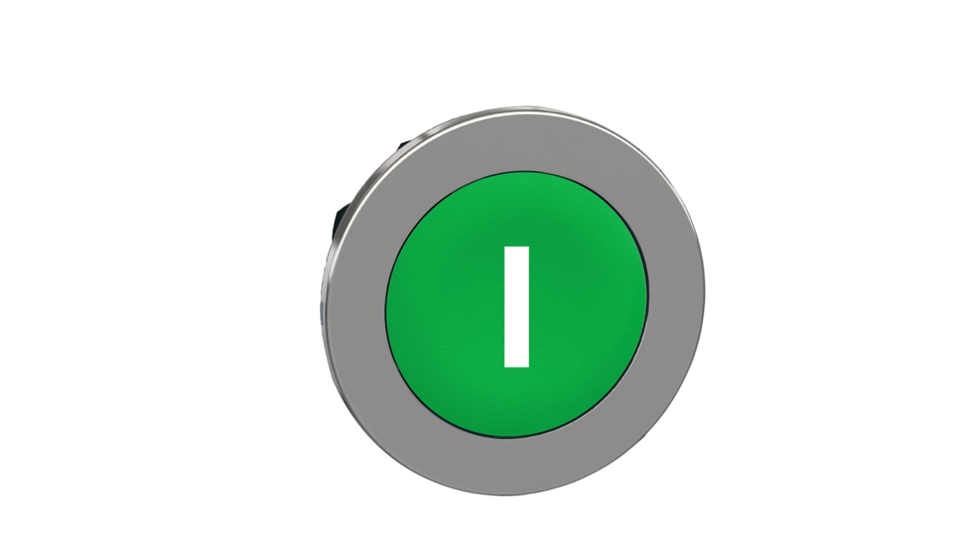 Schneider Electric ZB4 Series Green Momentary Push Button Head, 30mm Cutout, IP66, IP67, IP69K