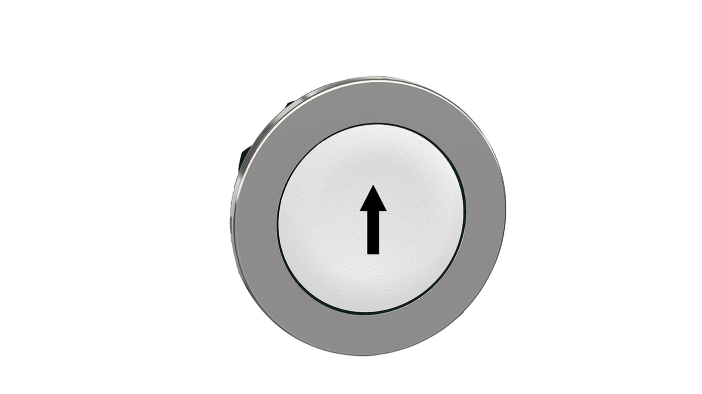 Schneider Electric ZB4 Series White Momentary Push Button Head, 30mm Cutout, IP66, IP67, IP69K