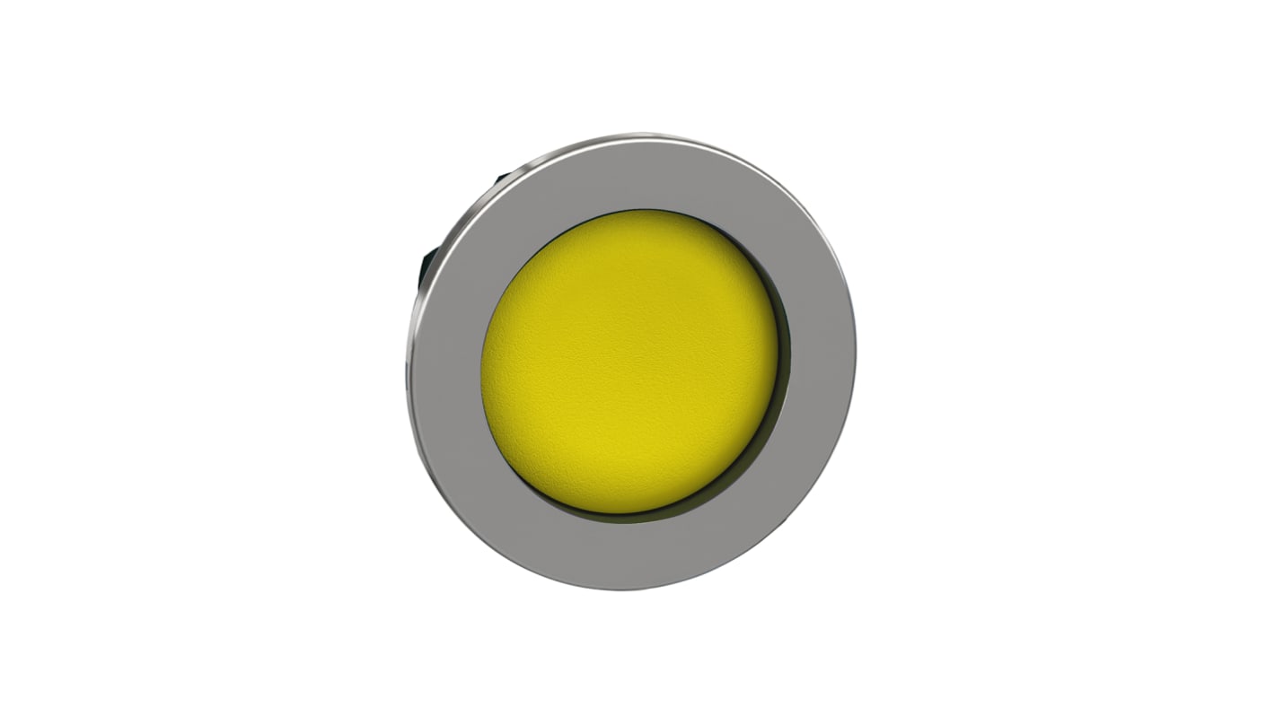 Schneider Electric ZB4 Series Yellow Momentary Push Button Head, 30mm Cutout, IP66, IP67, IP69K