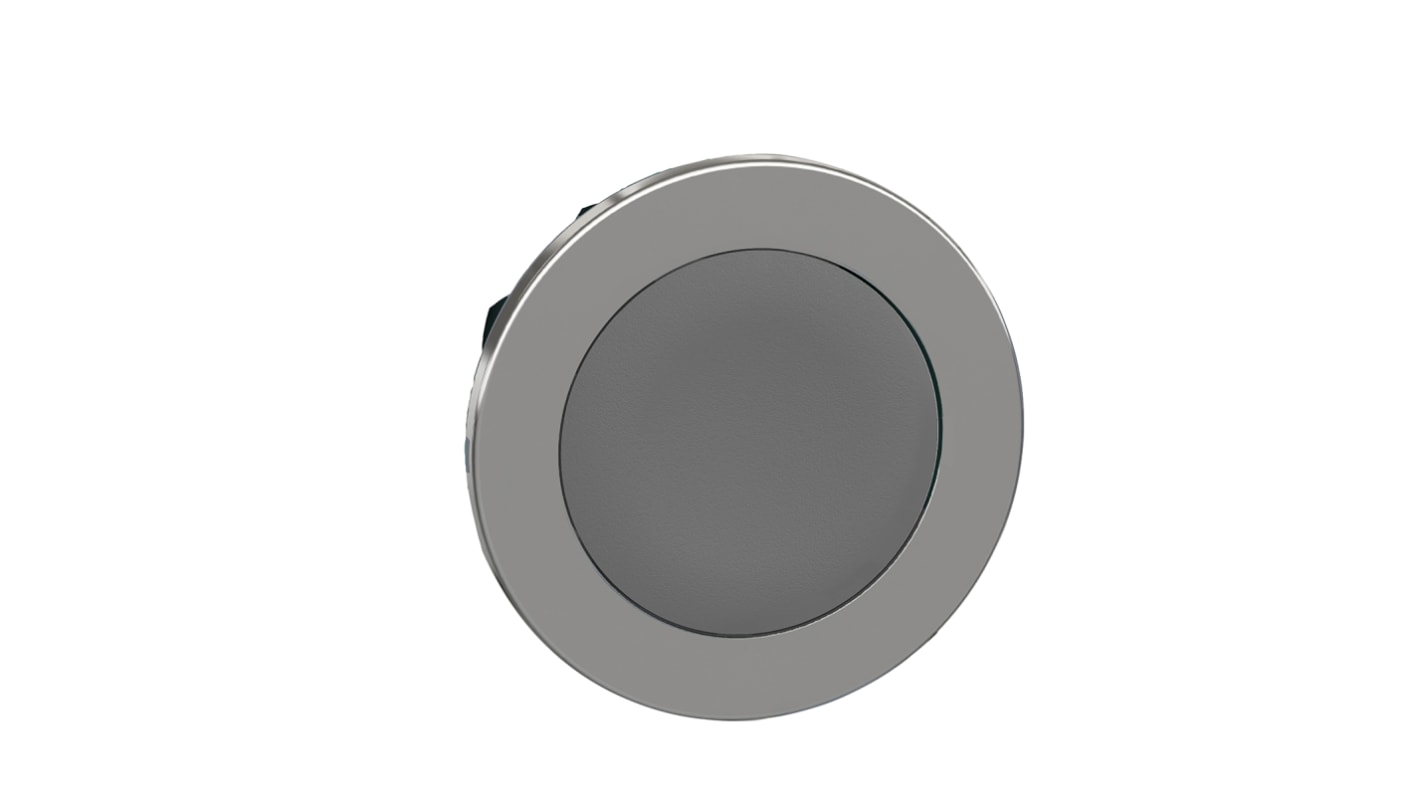 Tête de bouton poussoir Schneider Electric, ZB4 Gris, Ø découpe 30mm, Momentané