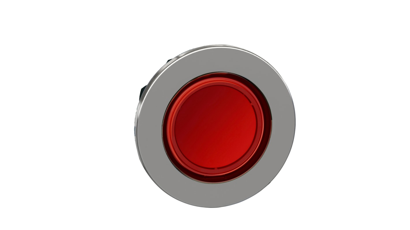 Cabezal de pulsador Schneider Electric serie ZB4, Ø 30mm, de color Rojo, Mantenido, IP66, IP67, IP69K
