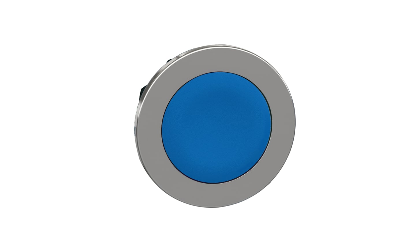 Tête de bouton poussoir Schneider Electric, ZB4 Bleu, Ø découpe 30mm, Maintenu