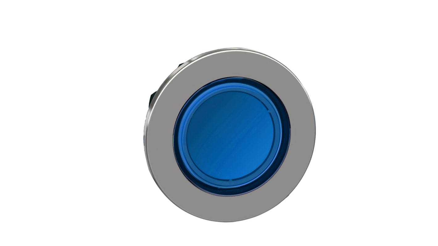 Tête de bouton poussoir Schneider Electric, ZB4 Bleu, Ø découpe 30mm, Maintenu