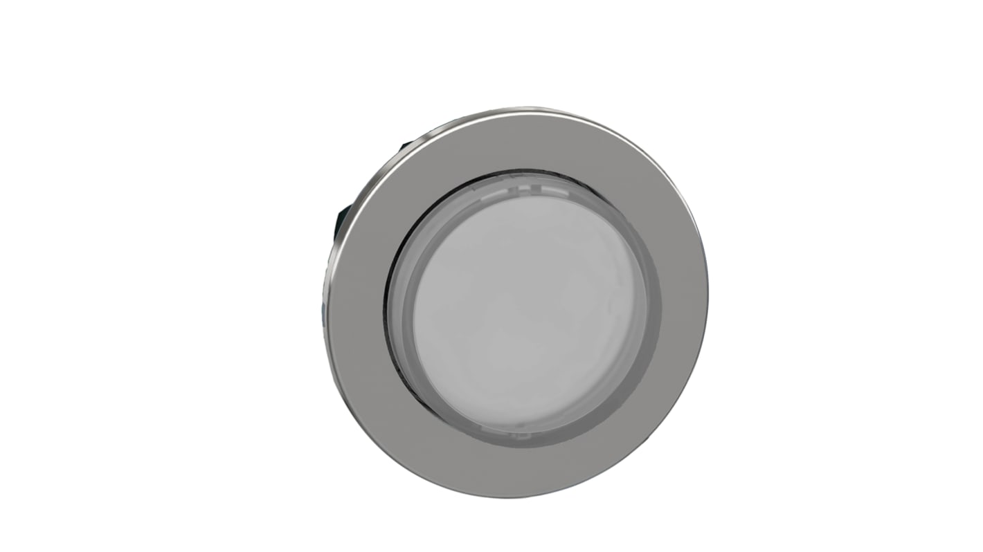 Tête de bouton poussoir Schneider Electric, ZB4 Blanc, Ø découpe 30mm, Maintenu