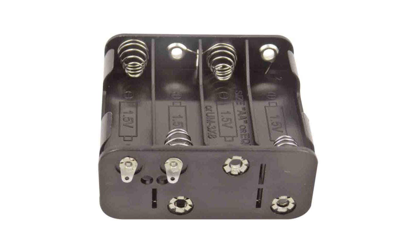 RS PRO AA Battery Holder, Solder Tag Contact RS