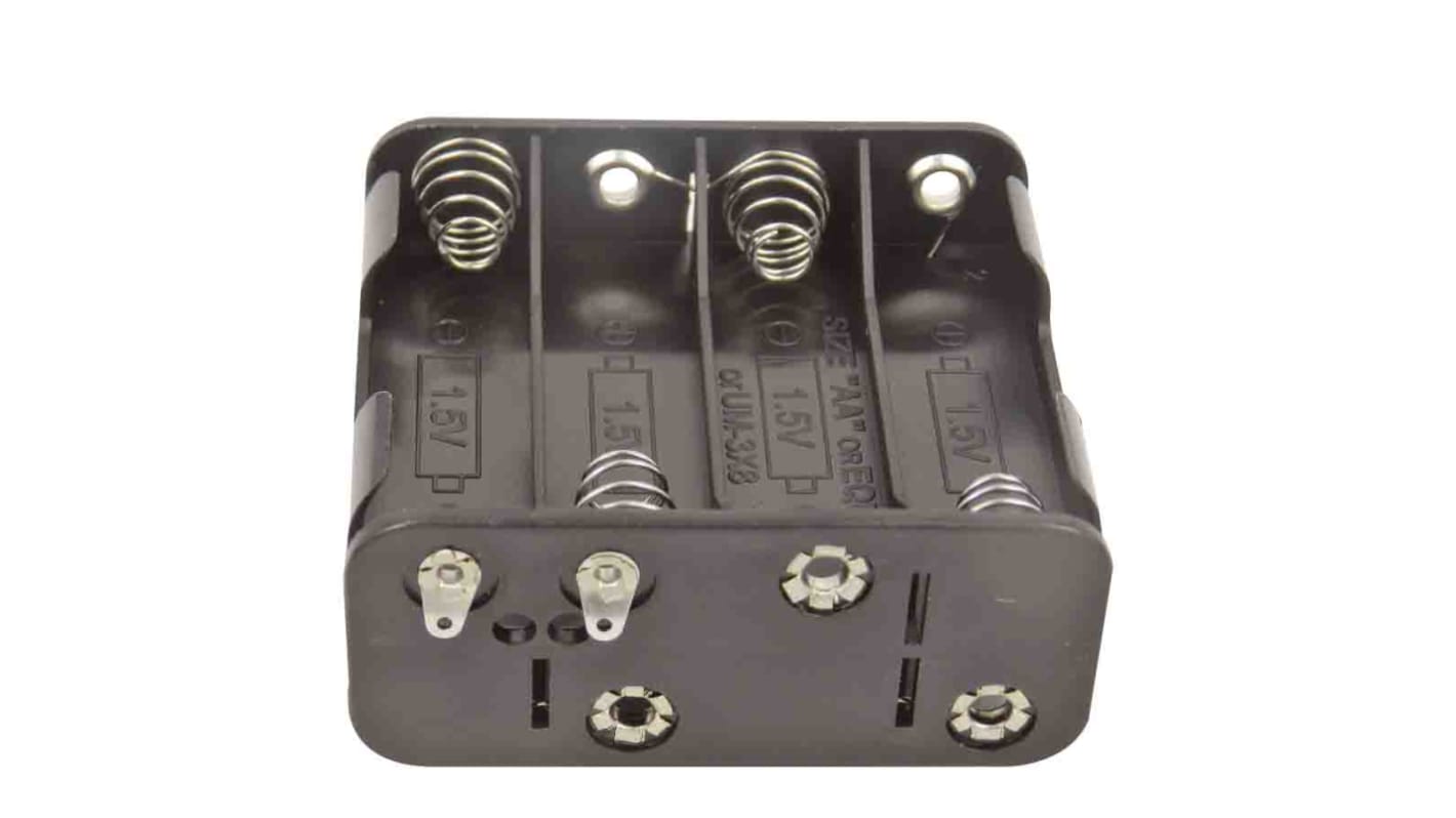 RS PRO AA Battery Holder, Solder Tag Contact