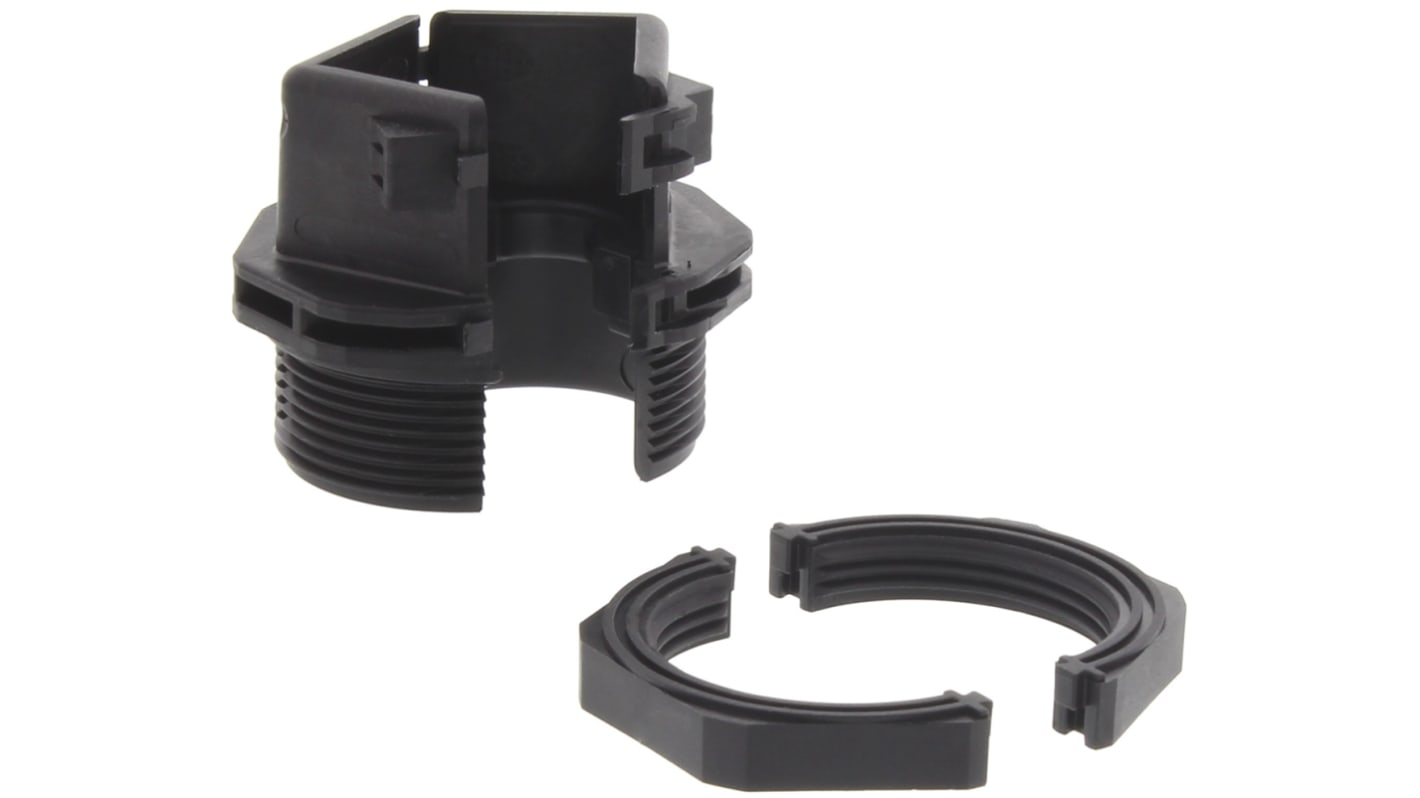 RS PRO Black Nylon Cable Gland Kit, M32 Thread, IP66