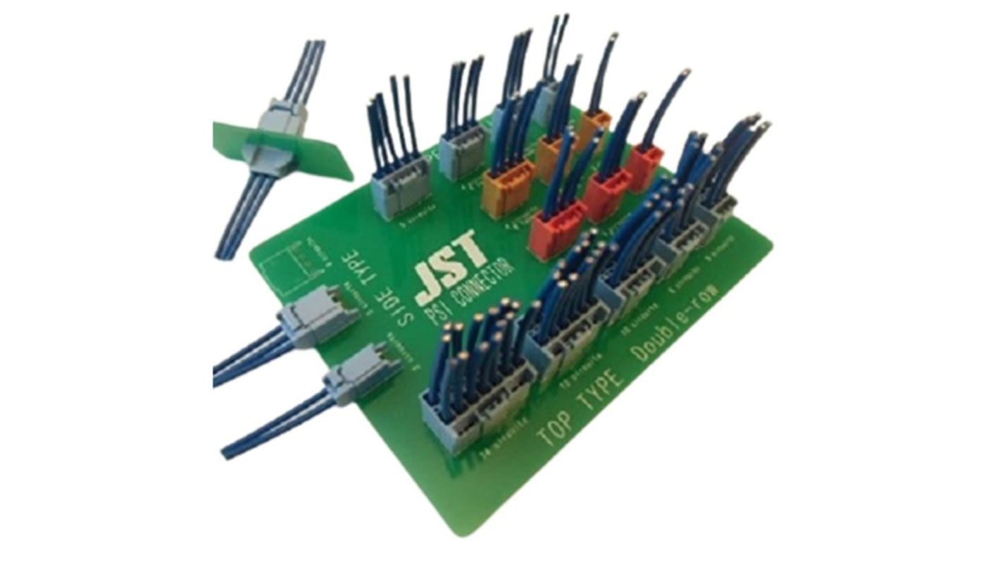 JST PSI Series Top Entry Through Hole PCB Header, 4 Contact(s), 4.0mm Pitch, 1 Row(s), Shrouded