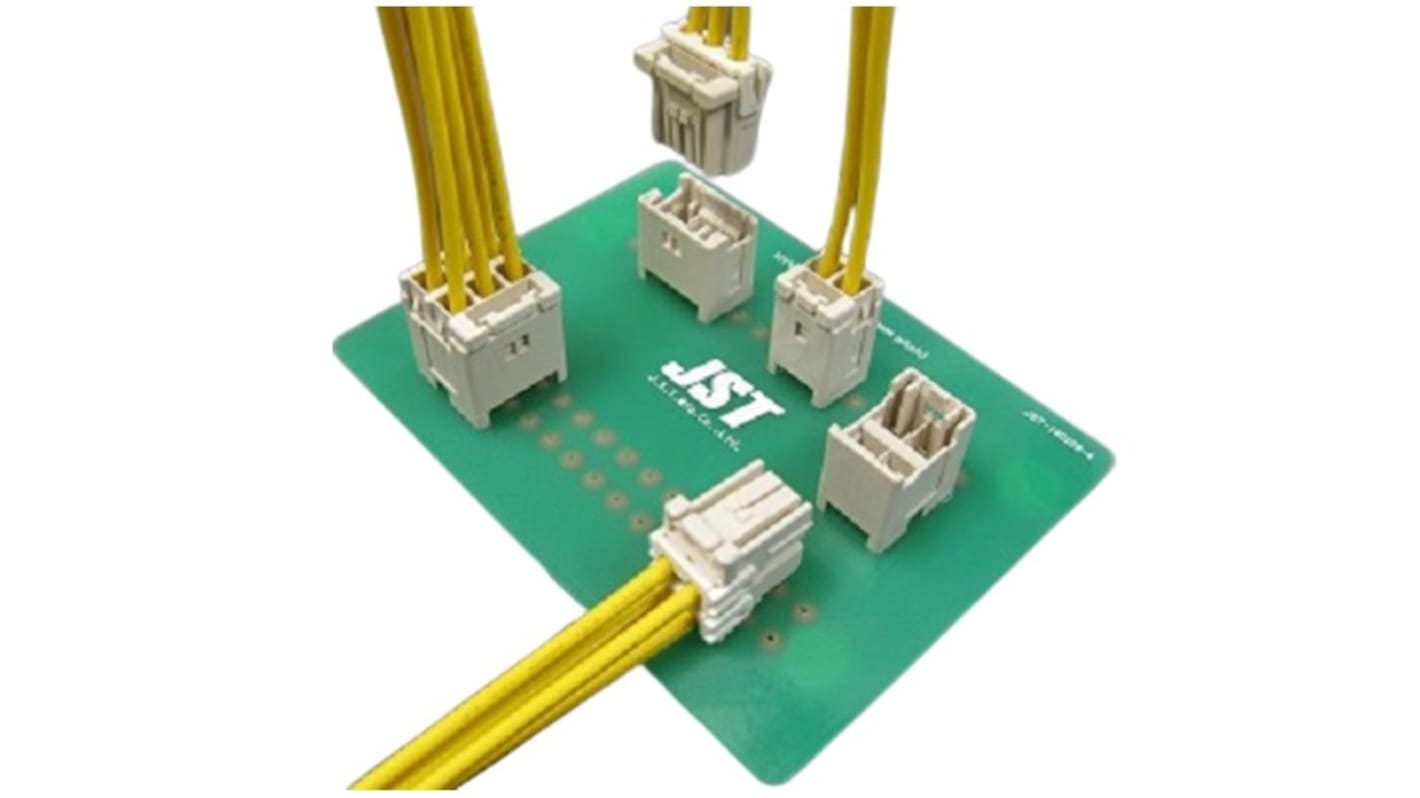 JST, HYV Connector Housing, 5mm Pitch, 4 Way, 2 Row