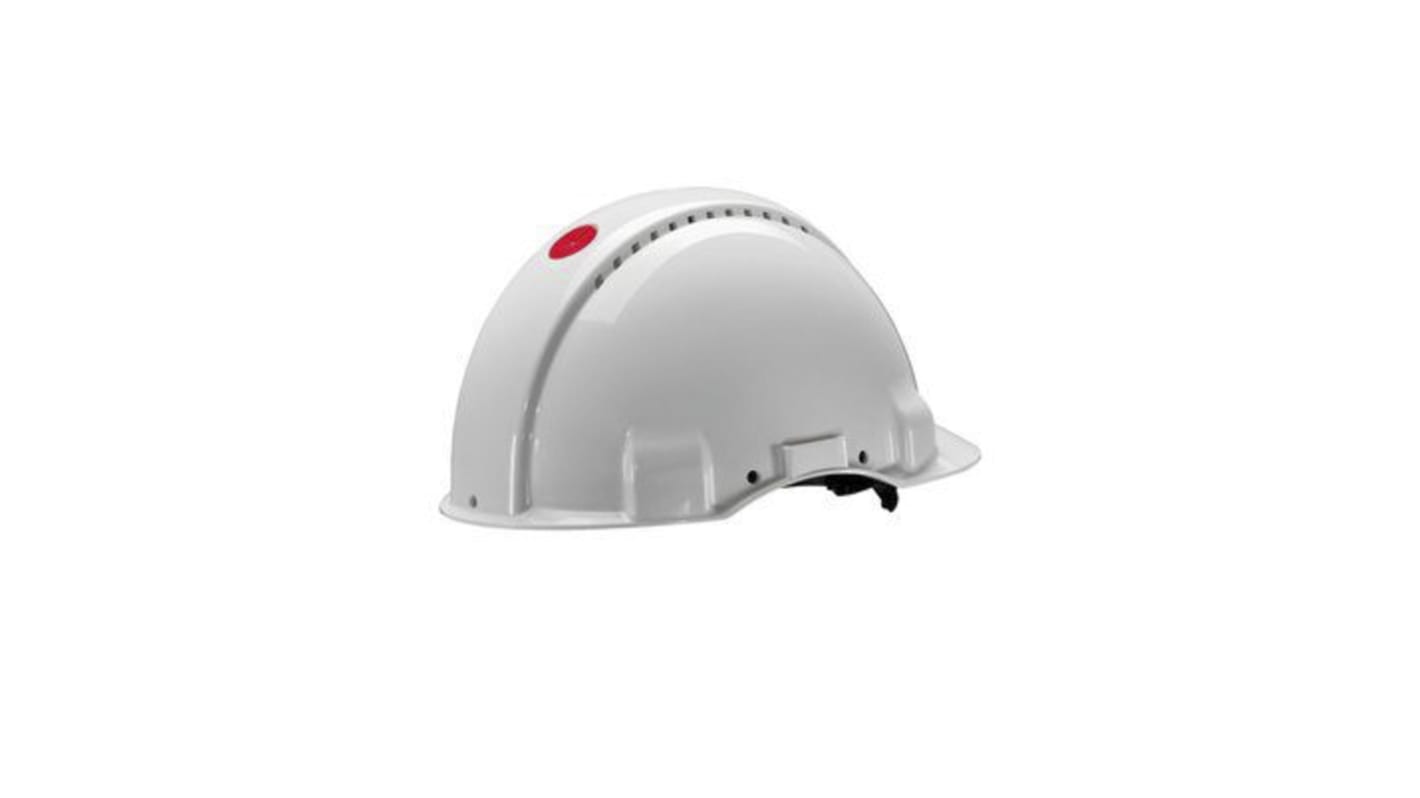 Casco de seguridad 3M Peltor Uvicator G3000 de color Blanco , ventilado