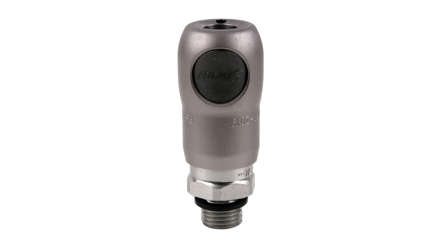 Staubli – Fluid Connectors Stainless Steel Safety Quick Connect Coupling, G 1/4 Male Threaded