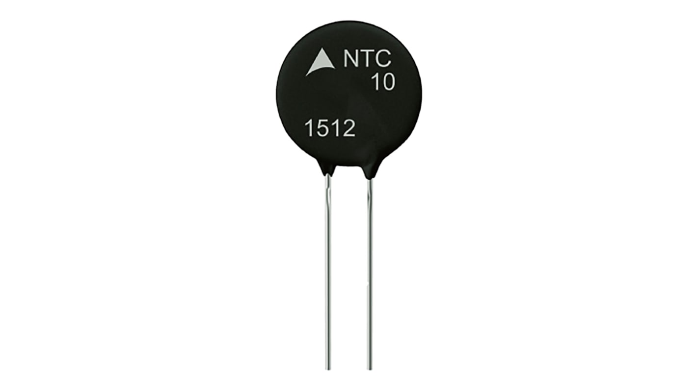 EPCOS B57238S0M0 Thermistor, NTC, 10Ω, 80s, Toleranz ±20%, 3.9W, 16 x 7 x 23mm