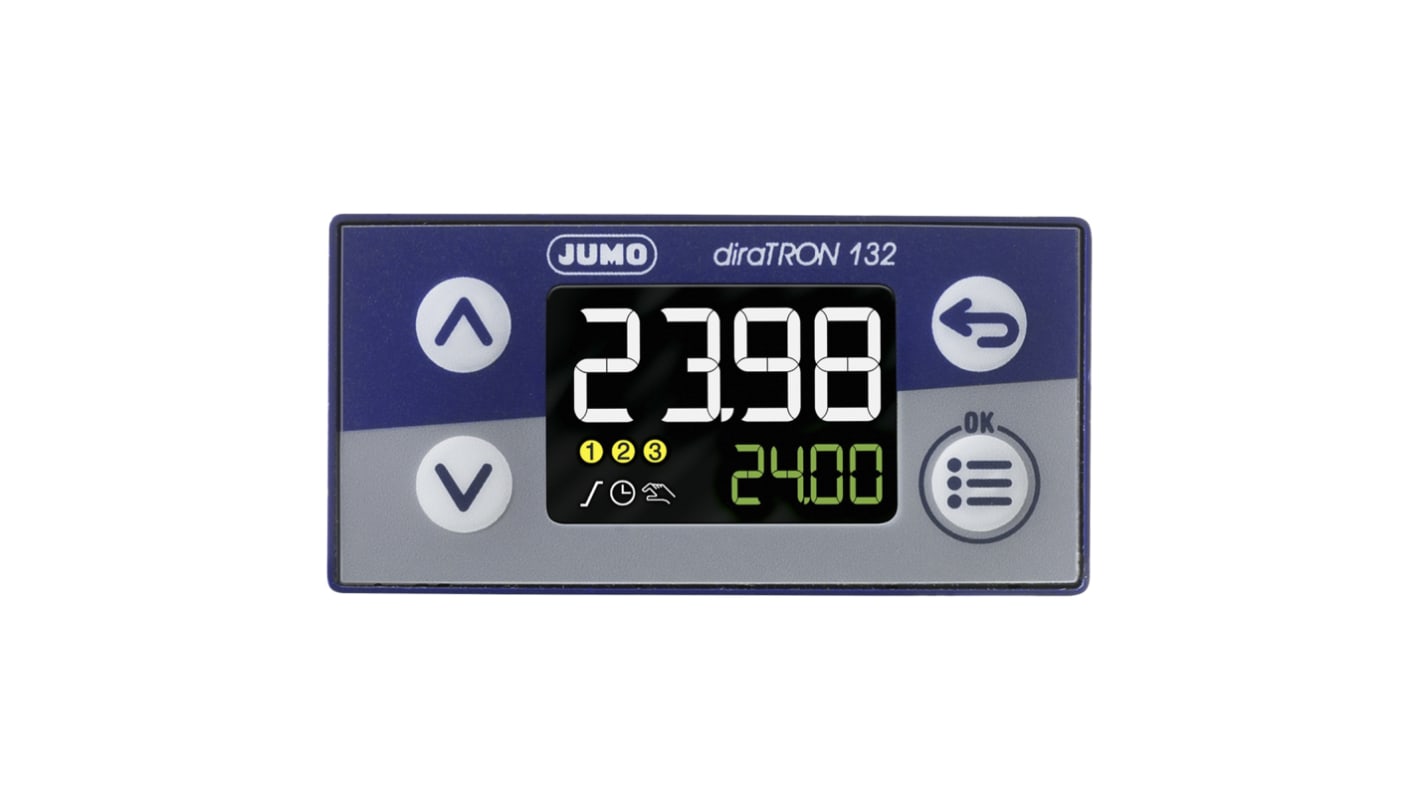 Controlador de temperatura PID Jumo serie diraTRON, 48 x 24mm, 20 → 30 V ac/dc, 2 entradas Analogue, Digital, 2